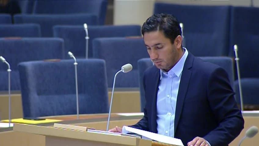 Stillbild från Interpellationsdebatt, Öppna data