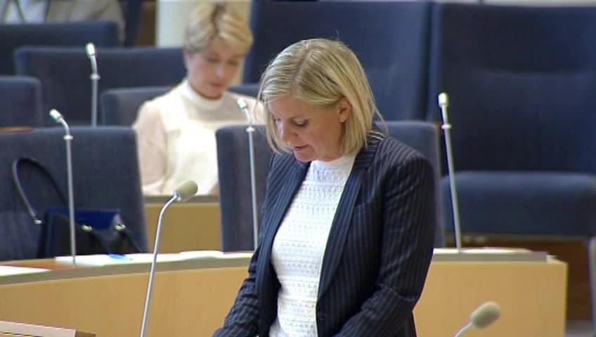 Stillbild från Interpellationsdebatt, Företrädaransvar i aktiebolag