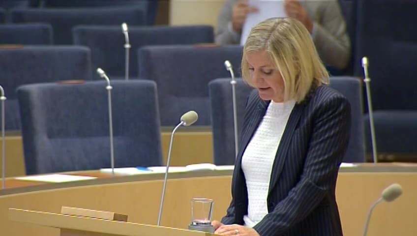 Stillbild från Interpellationsdebatt, Elskatten 