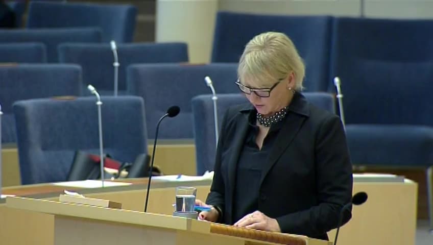 Stillbild från Interpellationsdebatt, Omröstningen om Unescoresolution nr 30