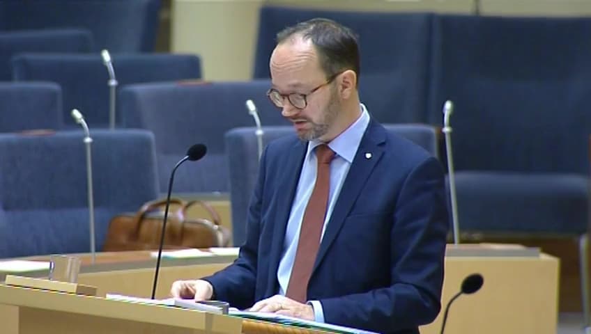 Stillbild från Interpellationsdebatt, Ett enhetligt biljett- och betalsystem i kollektivtrafiken 