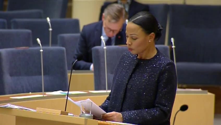 Stillbild från Interpellationsdebatt, Framtiden för public service