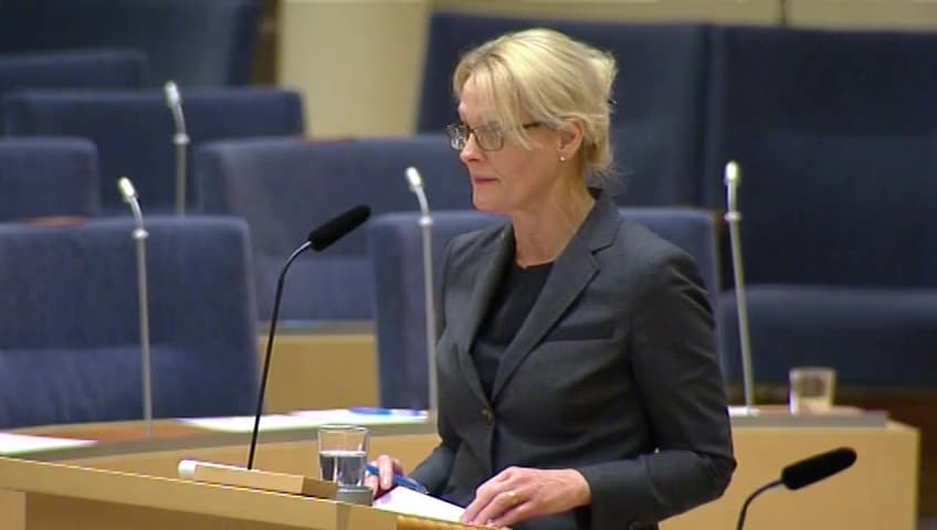 Stillbild från Interpellationsdebatt, Migrationsverket i Gävleborg