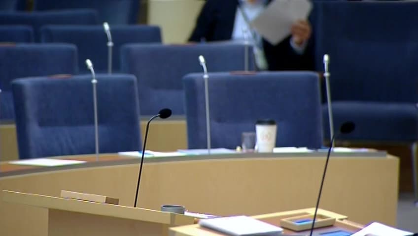 Stillbild från Interpellationsdebatt, Tullens verksamhet vid centrala gränsorter