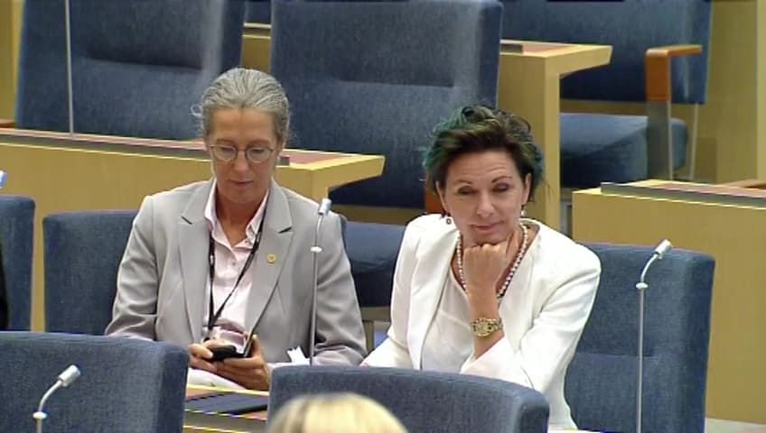 Stillbild från Interpellationsdebatt, Skatteprioriteringar