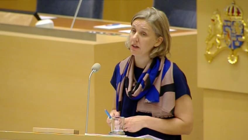 Stillbild från Interpellationsdebatt, Natura 2000 på norra Gotland