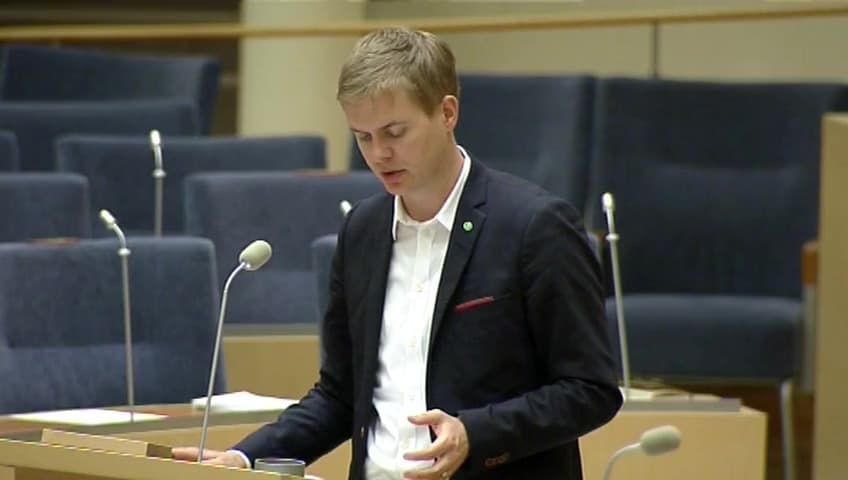 Stillbild från Interpellationsdebatt, Statsrådets uttalande om skolidrotten