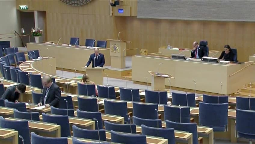 Stillbild från Interpellationsdebatt, Medicinsk åldersbedömning