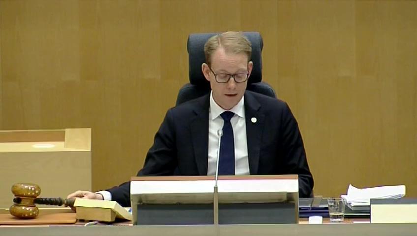 Stillbild från Debatt om förslag, Viktiga meddelanden till allmänheten via telefon