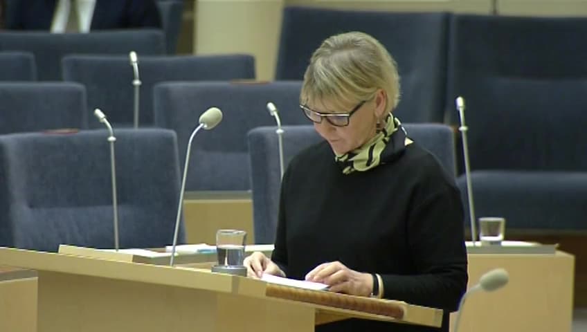 Stillbild från Interpellationsdebatt, Förtroendet för Natos försvarsförpliktelser 