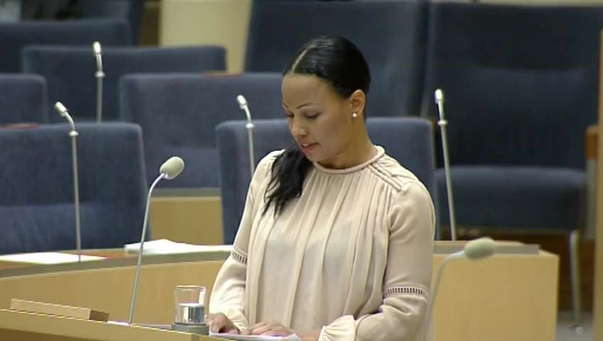 Stillbild från Interpellationsdebatt, Bidrag till organisationer som motverkar demokratiska principer 