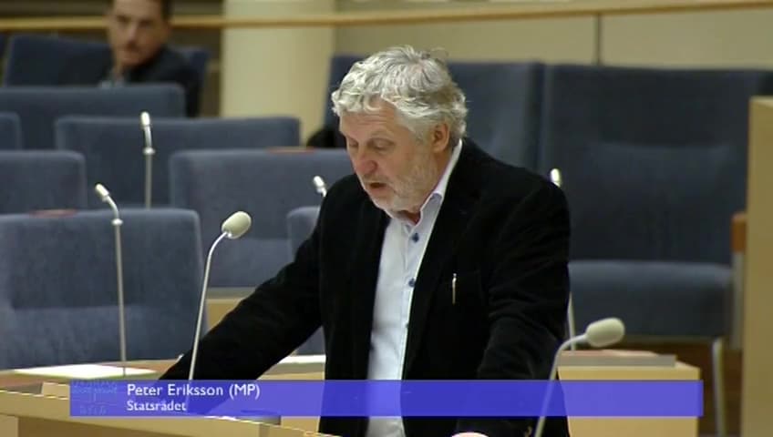 Stillbild från Interpellationsdebatt, Höjning av bostadsstandarden