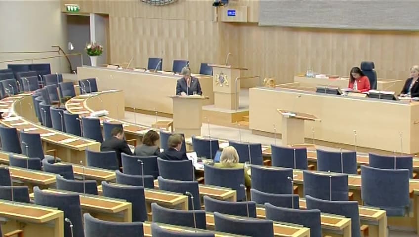 Stillbild från Interpellationsdebatt, Integrationsinsatser för kvinnor