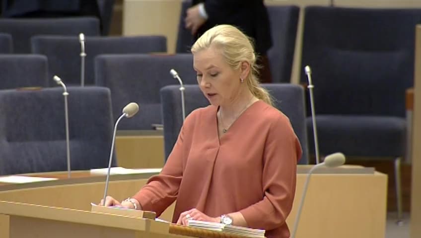 Stillbild från Interpellationsdebatt, Självkörande bilar