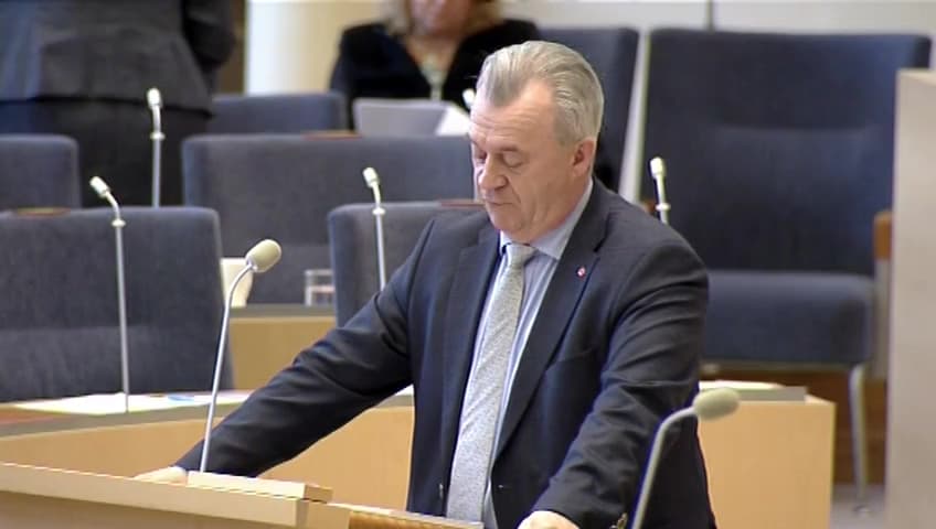 Stillbild från Interpellationsdebatt, En viltvårdsmyndighet