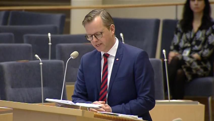 Stillbild från Interpellationsdebatt, Regelkrångel för företag