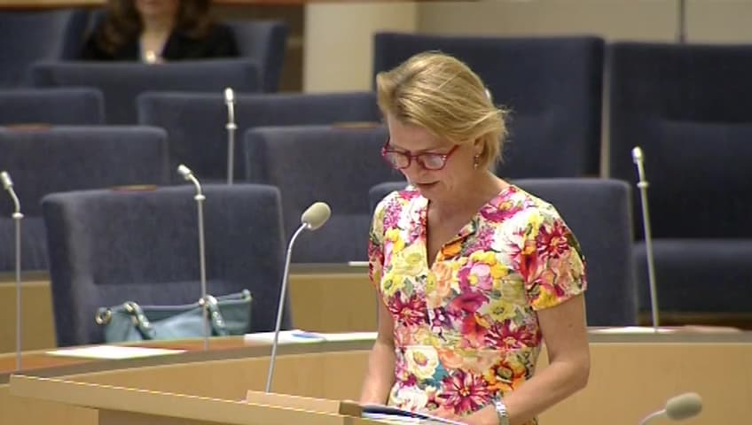 Stillbild från Interpellationsdebatt, Jämställdhet i förorten