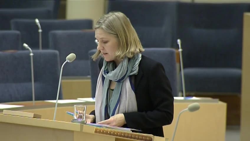 Stillbild från Interpellationsdebatt, Länsstyrelsernas viltförvaltningsdelegationer
