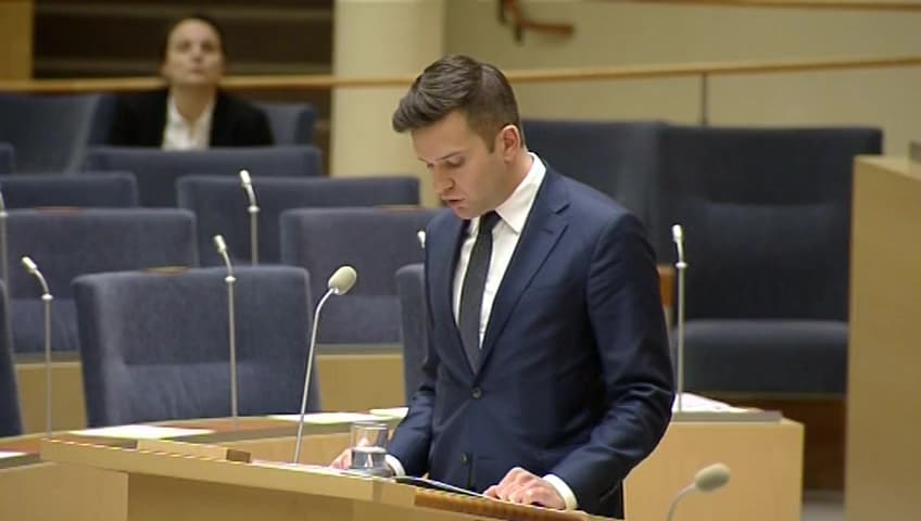 Stillbild från Interpellationsdebatt, Svensk ansökan om vinter-OS 2026
