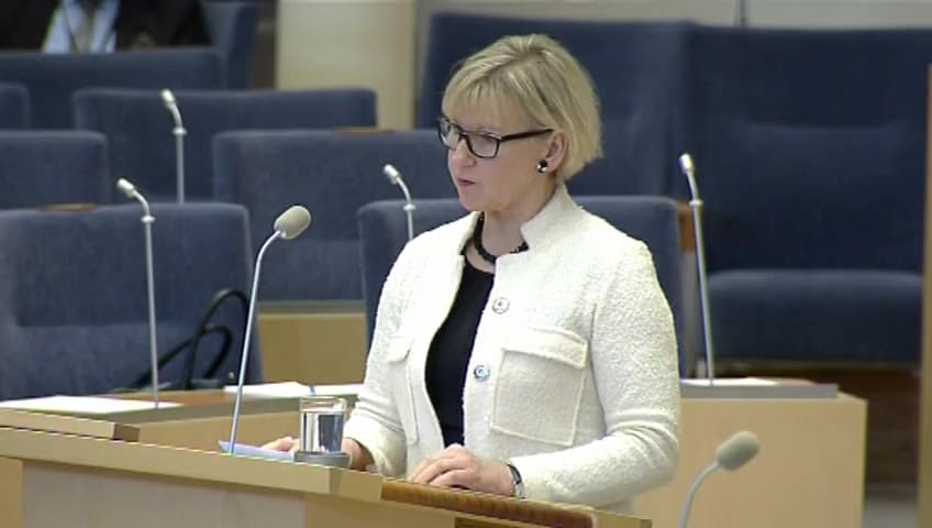 Stillbild från Interpellationsdebatt, Vitrysslands brott mot mänskliga rättigheter