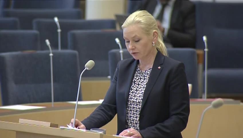 Stillbild från Interpellationsdebatt, Åtgärder mot bilmålvakter