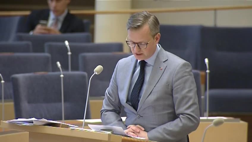 Stillbild från Interpellationsdebatt, Jobben i Sverige