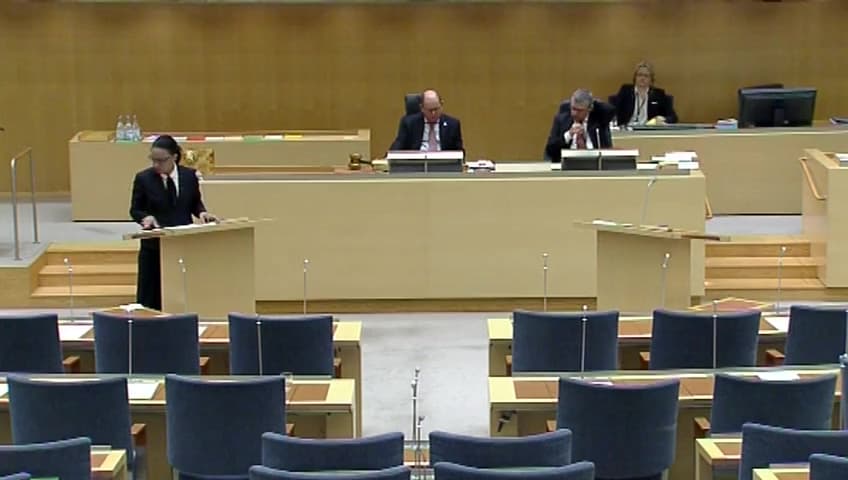 Stillbild från Interpellationsdebatt, Fusket kring de nationella proven