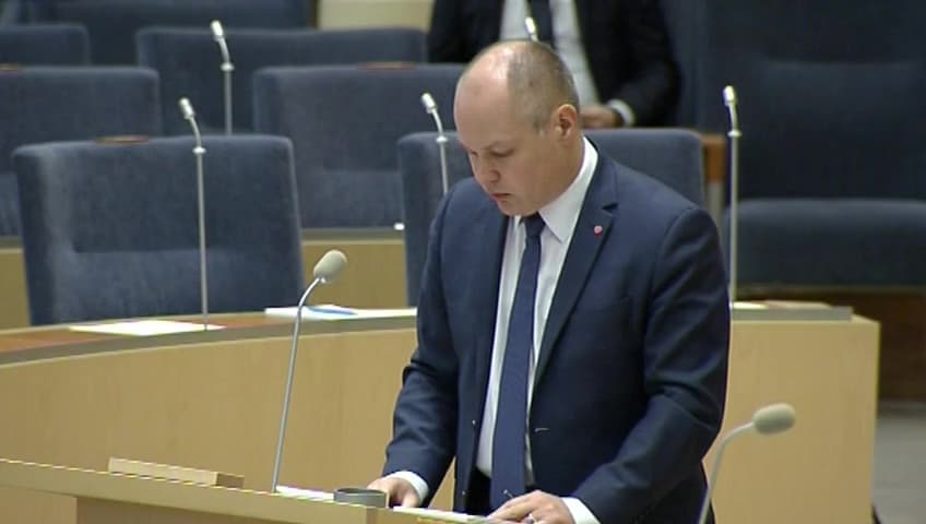Stillbild från Interpellationsdebatt, Utvärdering av sjöfyllerilagen