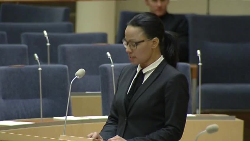 Stillbild från Interpellationsdebatt, Public service och onlinetjänster