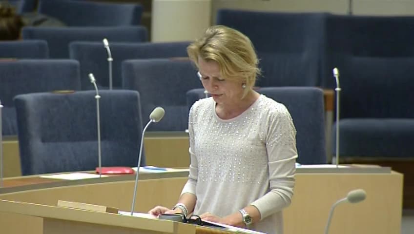 Stillbild från Interpellationsdebatt, Inhemska adoptioner