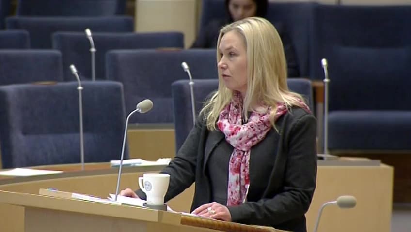 Stillbild från Interpellationsdebatt, Tyngre lastbilar i Västerbotten