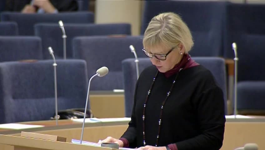 Stillbild från Interpellationsdebatt, Nord Stream 2