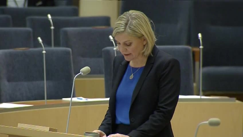 Stillbild från Interpellationsdebatt, Insatser för ett längre arbetsliv
