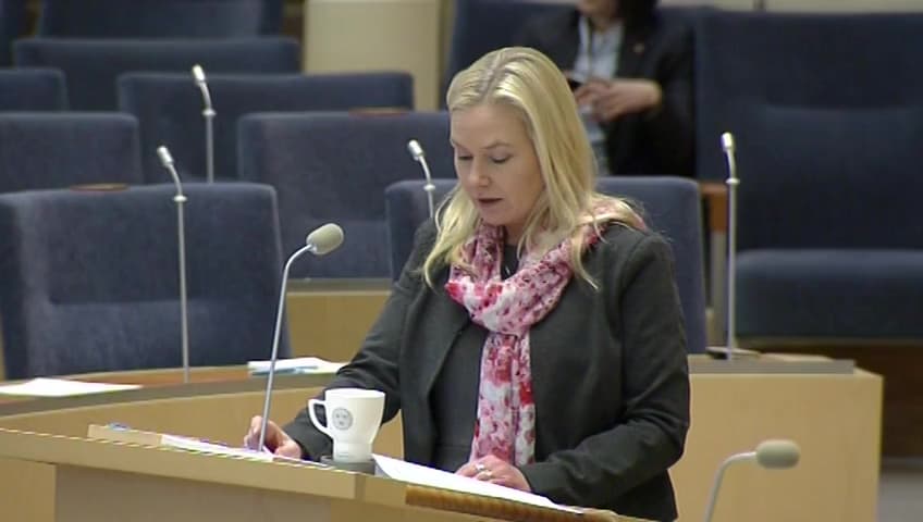 Stillbild från Interpellationsdebatt, Olycksstatistik i trafiken