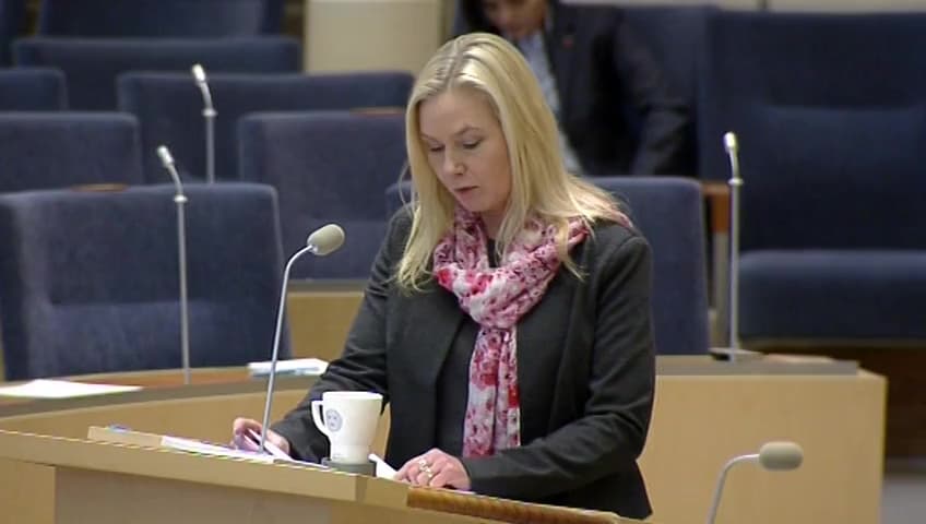 Stillbild från Interpellationsdebatt, Pengar för järnväg mellan Umeå och Skellefteå