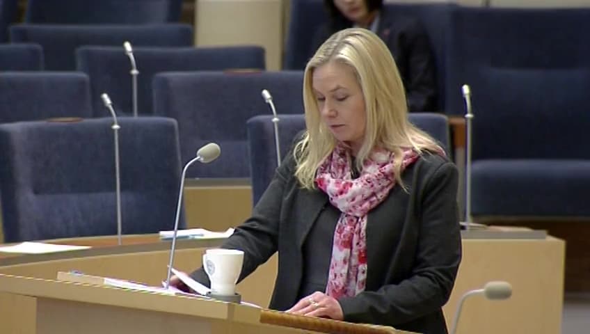 Stillbild från Interpellationsdebatt, Västra länken i Umeå