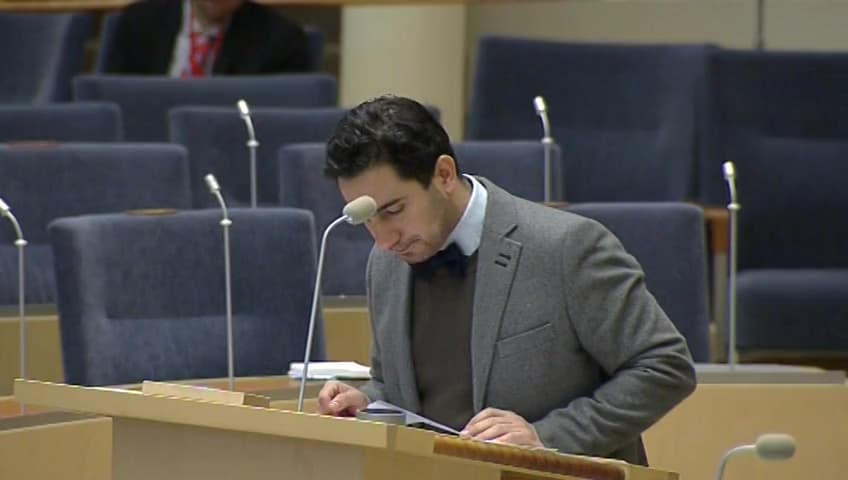 Stillbild från Interpellationsdebatt, Digitaliseringspolitiken