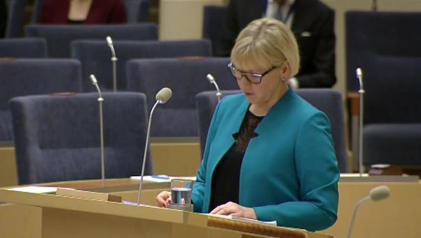 Stillbild från Interpellationsdebatt, Den turkiska regeringens förtryck av oppositionen