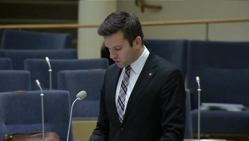 Stillbild från Interpellationsdebatt, Tandvårdsavgifter för pensionärer 