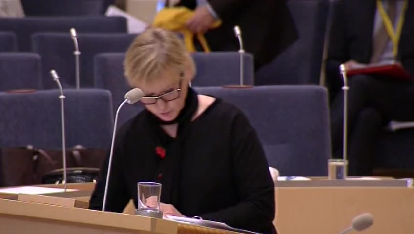 Stillbild från Interpellationsdebatt, Fred och demokratisk ordning i Irak efter Isis