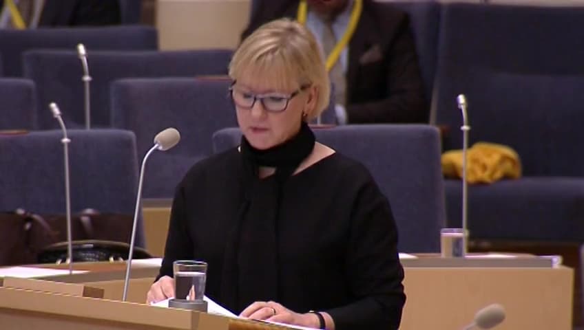 Stillbild från Interpellationsdebatt, Turkiska statens förhållningssätt till folkmordet seyfo
