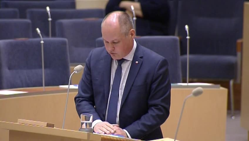 Stillbild från Interpellationsdebatt, Återvändandearbetet