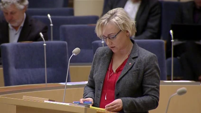 Stillbild från Interpellationsdebatt, Den svenska rymdnäringen 