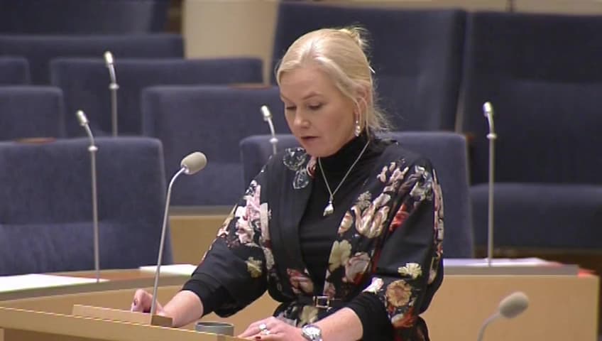 Stillbild från Interpellationsdebatt, Införandet av signalsystemet ERTMS