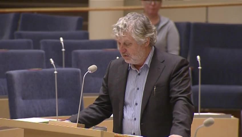 Stillbild från Interpellationsdebatt, Fördröjning av bredband på landsbygden