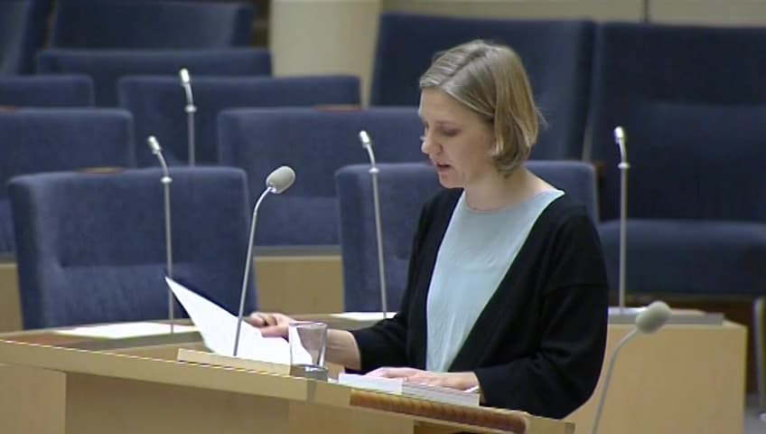 Stillbild från Interpellationsdebatt, Kompetensförsörjningen inom kärnkraftsbranschen 