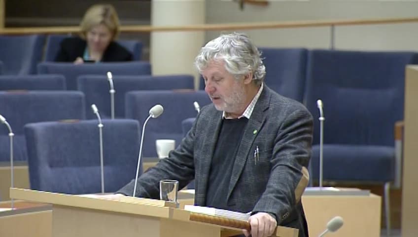 Stillbild från Interpellationsdebatt, Andrahandsuthyrning