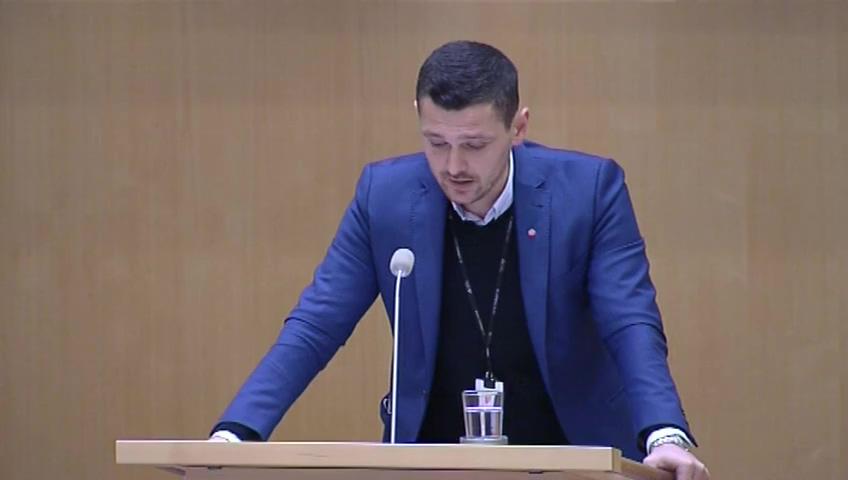 Stillbild från Debatt om förslag, Ny definition av fastighetsbegreppet i mervärdesskattelagen