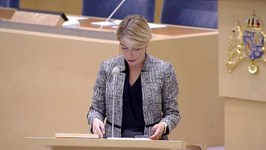 Stillbild från Interpellationsdebatt, Sjukskrivningar