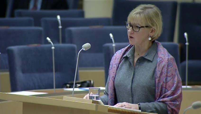 Stillbild från Interpellationsdebatt, Den instabila situationen i Demokratiska republiken Kongo